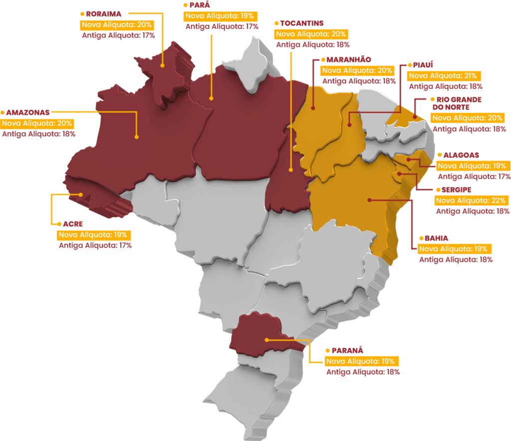 Doze estados aumentaram alíquotas do ICMS!